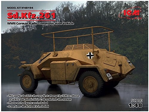 ICM 1/48 ドイツ陸軍 Sd.Kfz.261 無線装甲車 プラモデル 48194（中古品）