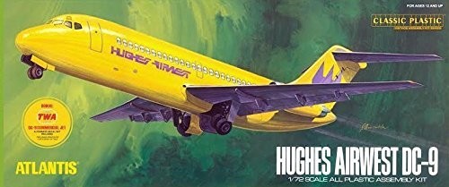 アトランティスモデル 1/72 DC-9 ヒューズ・エアウエスト ＆ TWA プラスチ（中古品）の通販は