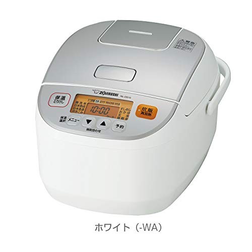 象印 マイコン炊飯ジャー 1升炊き ホワイト NL-DS18-WA（中古品）