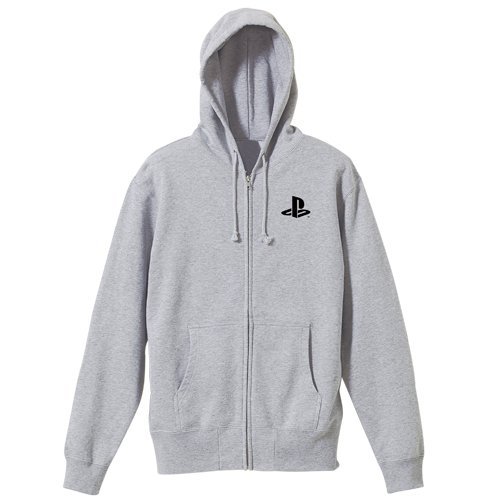 PlayStation ジップパーカー 初代 "PlayStation" ミックスグレー Lサイズ（中古品）