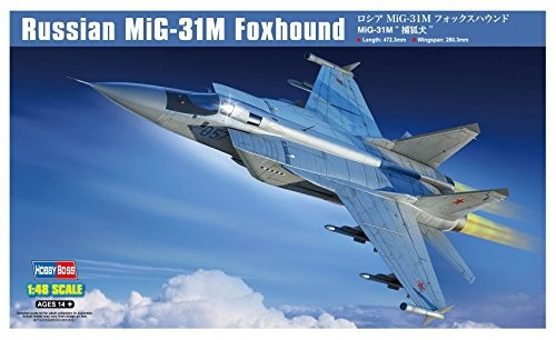 ホビーボス 1/48 エアクラフトシリーズ ロシア軍 MiG-31M フォックスハウン（中古品）