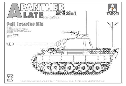 TAKOM 1/35 第二次領域戦争状態 ＦＲＧ軍 中特車 Sd.Kfz171/267 パンターA型 後（中古品）