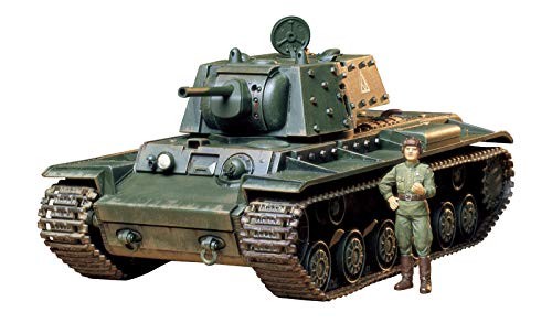 タミヤ 1/35 ミリタリーミニチュアシリーズ No.142 ソビエト軍 KV-1B 重戦（中古品）
