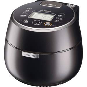 【中古・美品】三菱 ジャー炊飯器 「本炭釜 KAMADO 黒銀蒔」 5.5合炊き 三菱 IHジャー炊飯器（5.5合炊き） 黒銀蒔MITSUBISHI 本炭釜