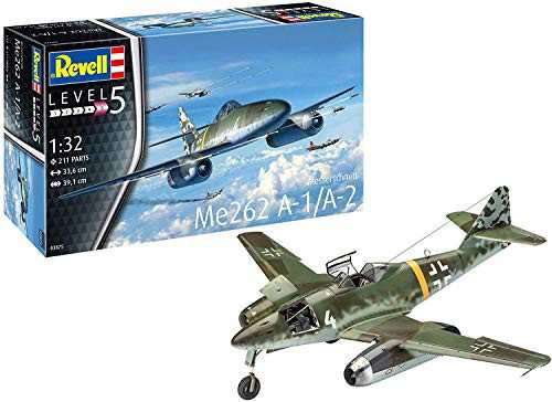 ドイツレベル 1/32 ドイツ軍 メッサーシュミットMe262 A-1 ジェット戦闘機（中古品）