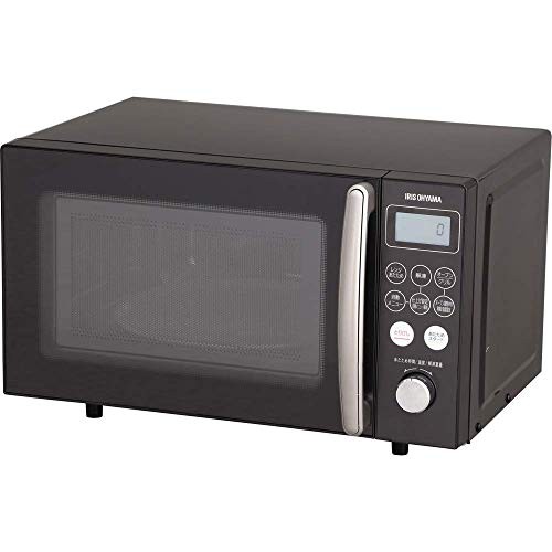 アイリスオーヤマ オーブンレンジ 15L ブラック MO-T1501-B（中古品）