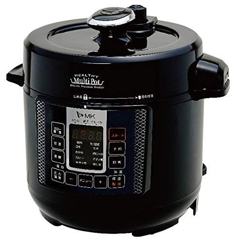エムケー精工 電気圧力鍋 「ヘルシーマルチポット」 EA-130K ブラック（中古品）