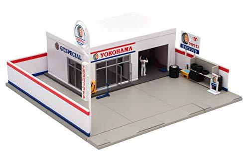 トミカラマ ヨコハマタイヤショップ　 ちょっと難あり‥車両付き中古！ トミカラマ ヴィンテージ 1/64 05a タイヤショップ (ヨコハマタイヤ