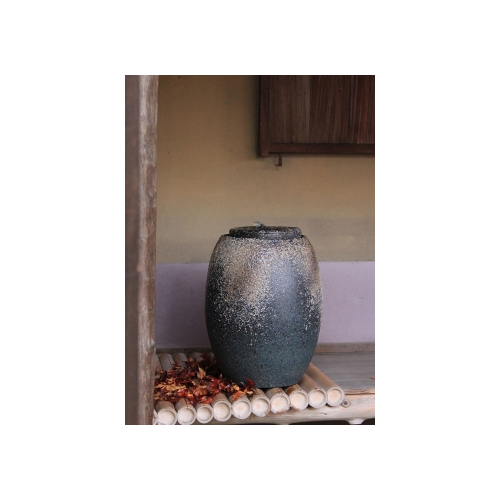 水琴窟 すいきんくつ 重蔵窯 HAMON 光の琴音-200 青古信