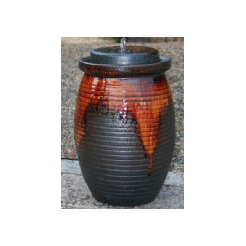 重蔵窯 水琴窟 すいきんくつ 信楽焼 しがらきやき KOTONE 琴音 電動タイプBシリーズ 琴音B-1 雨流し窯変 送料無料の通販は