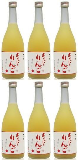 梅乃宿　あらごしりんご酒　７度　720ｍｌ×6本セット 【リンゴ酒】【林檎酒】【梅の宿】【リンゴリキュール】