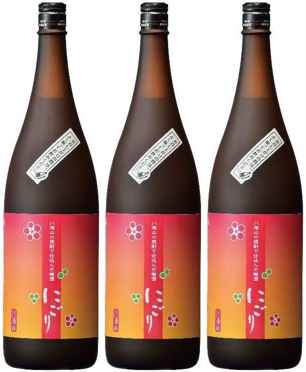 八海山の焼酎で仕込んだ梅酒【にごり梅酒】14度　1800ml×3本セット！