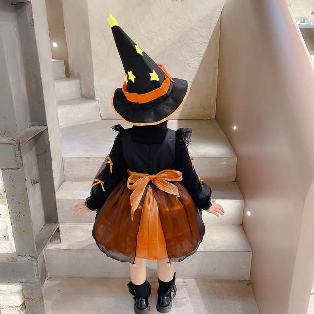 2点セット 韓国子供服 キッズ ワンピース ハロウィンパーティー ワンピース洋服 女の子 帽子付き｜au PAY マーケット