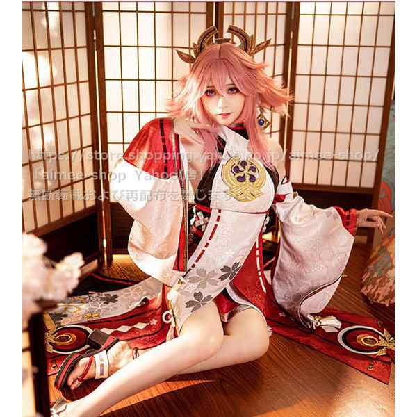 江南猫次】原神 八重神子 cos 八重神子 (やえみこ) コスプレ 衣装