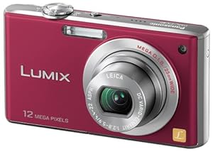 パナソニック デジタルカメラ LUMIX (ルミックス) FX40 フレッシュレッド D(中古品)
