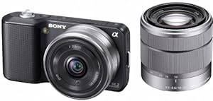 SONY ミラーレスカメラ　NEX-3D ダブルレンズキット　ブラック ソニー ミラーレス一眼 NEX-3D ダブルレンズキット ブラック NEX