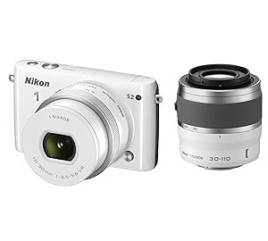 Nikon ミラーレス一眼 Nikon1 S2 ダブルズームキット ホワイト S2WZWH
