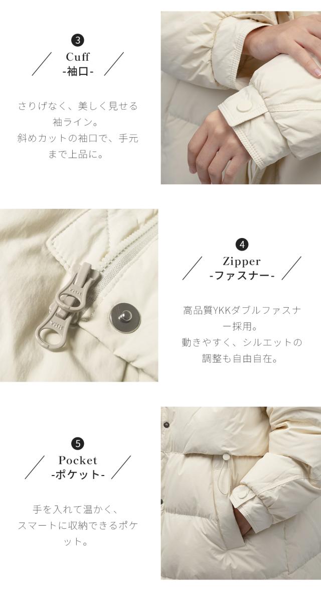 Tisage ダウンコート レディース ダウンジャケット ロング ダウン90％ 高級 ファー付き アウター ジャンパー 暖かい 防寒 撥水 軽量 ダックダウン プレゼント 防寒着 通勤 ギフト 新発売_8