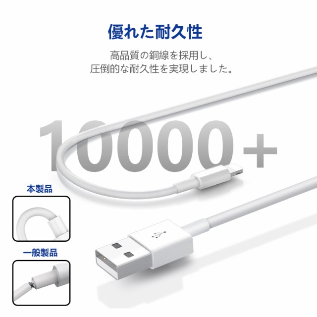 iphoneケーブル 0.5M 1M Lightningケーブル Apple認証 iPhone14 iPhone