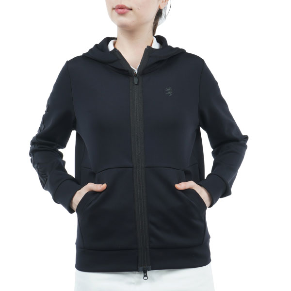 セール 30%OFF アドミラルゴルフ レディース エンボスロゴ ダンボールニットジャケット ADLA265 吸水速乾 ストレッチ 大きいサイズ有 ニットブルゾン Admiralの通販は