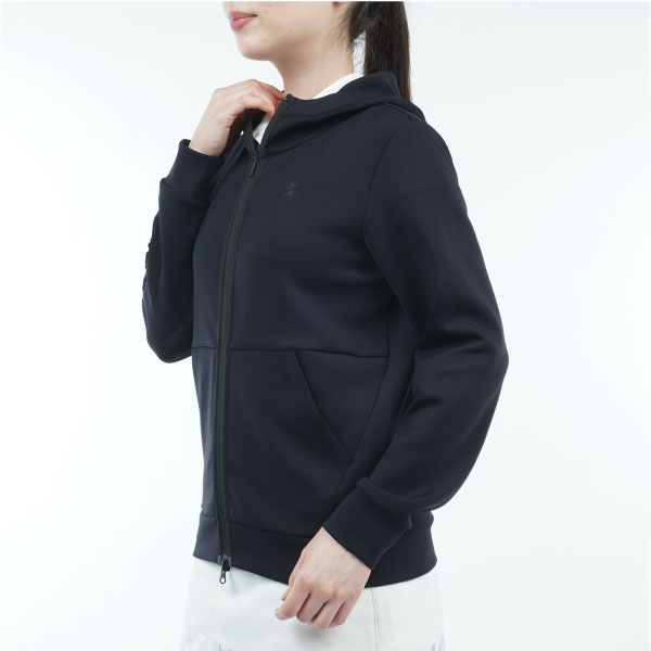 セール 30%OFF アドミラルゴルフ レディース エンボスロゴ ダンボールニットジャケット ADLA265 吸水速乾 ストレッチ 大きいサイズ有 ニットブルゾン Admiralの通販は