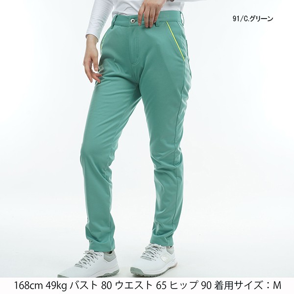 セール 30%OFF セール 裾上げ対象商品 ゴルフウェア ゴルフパンツ 防風 ストレッチ ロングパンツ アドミラルゴルフ ADLA371 レディース ボンディング Admiral バックロゴの通販は