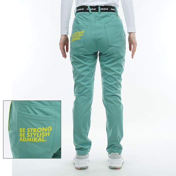 セール 30%OFF セール 裾上げ対象商品 ゴルフウェア ゴルフパンツ 防風 ストレッチ ロングパンツ アドミラルゴルフ ADLA371 レディース ボンディング Admiral バックロゴの通販は