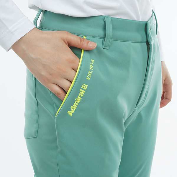 セール 30%OFF セール 裾上げ対象商品 ゴルフウェア ゴルフパンツ 防風 ストレッチ ロングパンツ アドミラルゴルフ ADLA371 レディース ボンディング Admiral バックロゴの通販は