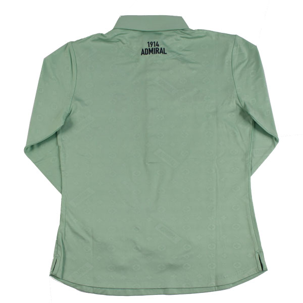 セール 30%OFF  アドミラルゴルフ レディース 長袖 モノグラム エンボス シャツ ADLA160イージーウォームストレッチ 吸水速乾 裏起毛 ストレッチ Admiral Golf ゴルフウェア レディースゴルフシャツの通販は