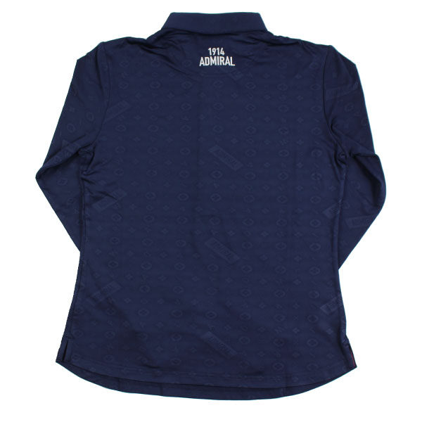 セール 30%OFF  アドミラルゴルフ レディース 長袖 モノグラム エンボス シャツ ADLA160イージーウォームストレッチ 吸水速乾 裏起毛 ストレッチ Admiral Golf ゴルフウェア レディースゴルフシャツの通販は