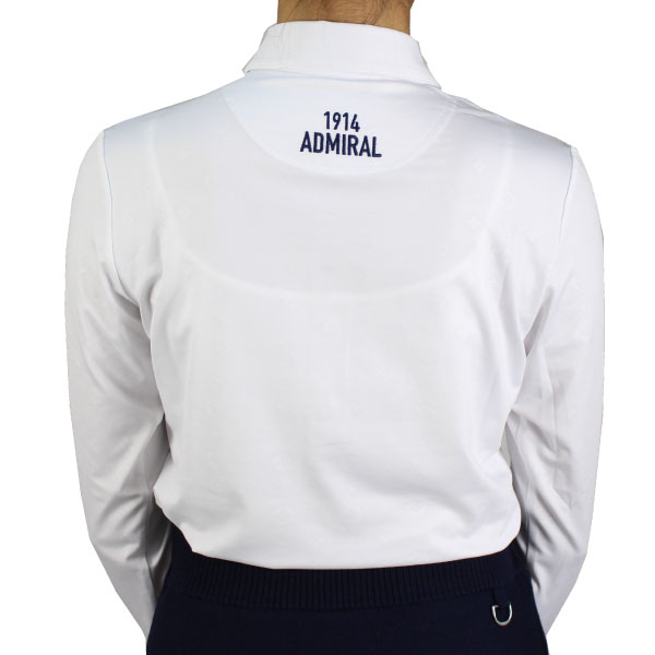 セール 30%OFF  アドミラルゴルフ レディース 長袖 モノグラム エンボス シャツ ADLA160イージーウォームストレッチ 吸水速乾 裏起毛 ストレッチ Admiral Golf ゴルフウェア レディースゴルフシャツの通販は