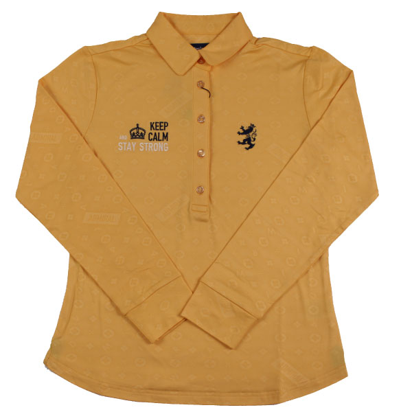 セール 30%OFF  アドミラルゴルフ レディース 長袖 モノグラム エンボス シャツ ADLA160イージーウォームストレッチ 吸水速乾 裏起毛 ストレッチ Admiral Golf ゴルフウェア レディースゴルフシャツの通販は