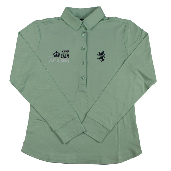 セール 30%OFF  アドミラルゴルフ レディース 長袖 モノグラム エンボス シャツ ADLA160イージーウォームストレッチ 吸水速乾 裏起毛 ストレッチ Admiral Golf ゴルフウェア レディースゴルフシャツの通販は