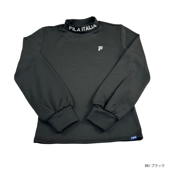 セール ゴルフウェア 長袖モックネックシャツ 794560 レディース 24秋冬 フィラゴルフ 裏ベロア 保温 UVカット 大きいサイズ有 FILA GOLFの通販は