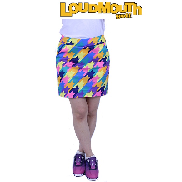 セール ネコポス  ラウドマウス レディススカート peaches&Cream ピーチズ＆クリーム レディス ゴルフウェア　768-395-133 ゴルフミニスカート ラウドマウススカート Ladys おしゃれ かわいい 柄物 LOUD MOUTHの通販は 4,500円