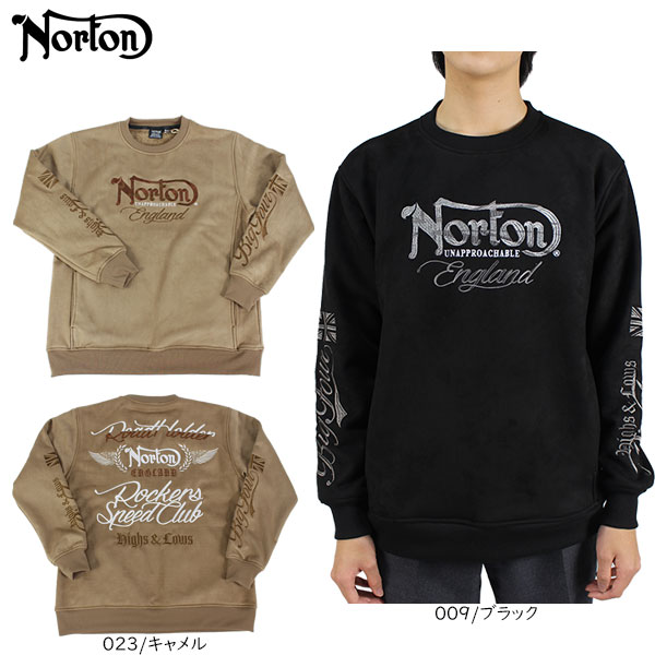 セール ノートン カット ポリスウェード トレーナー 大きいサイズ有 213N1308 Norton ユニオンジャック 刺繍 ゴルフウエア 裏ボア素材の通販は 6,594円