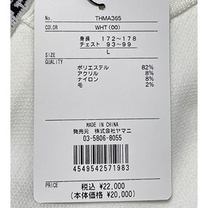 ゴルフウェア ロゴ ジャガード フルジップセーター セーター THMA365