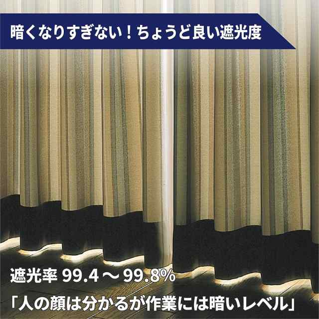 遮光カーテン 4枚セット ミラーレース UVカット フック タッセル付 洗濯可 無地 幅100～150cm 丈90～200cm 幅150は カーテン1枚レース1枚の通販はau PAY マーケット - Fun daily