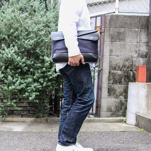 ビアベリー DOUBLE FLAPS L クラッチバッグ ショルダー付きショルダーバッグ BEERBELLY 13.3インチ収納可能 日常使い 人気 メンズ おしゃれ 男性 退職祝い プレゼント 送別会 プチギフト_2