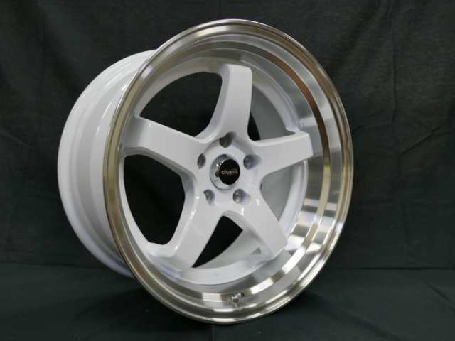 ホイール CLEAVE RACING FL53 18x9.5J +18 5H-114.3 ホワイト/マシンド