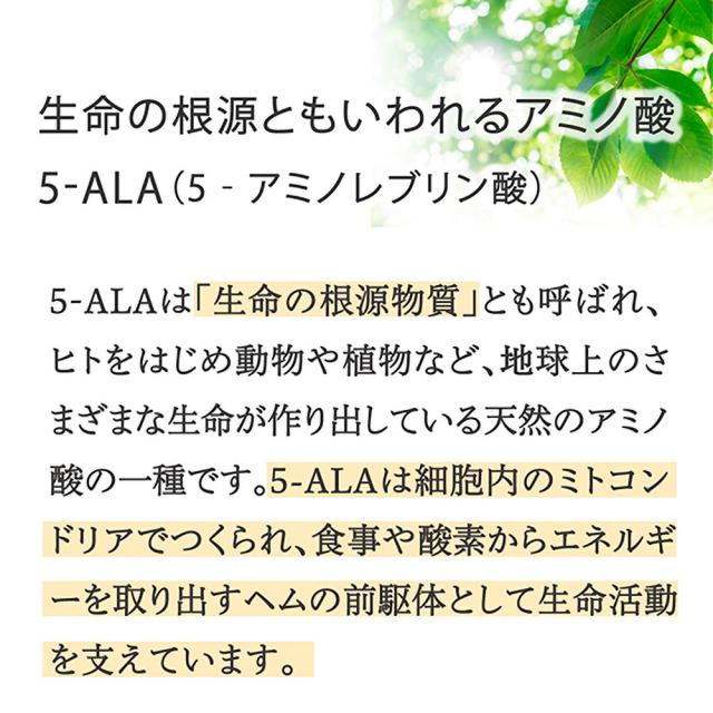 免疫分析研究センター 5-ALA（ファイブアラ）3袋セット サプリメント 日本製造 450mg（1粒15mg） 約30日分×3 国内GMP認証工場 GMP ISO アミノ酸 健康維持 送料無料 母の日_3