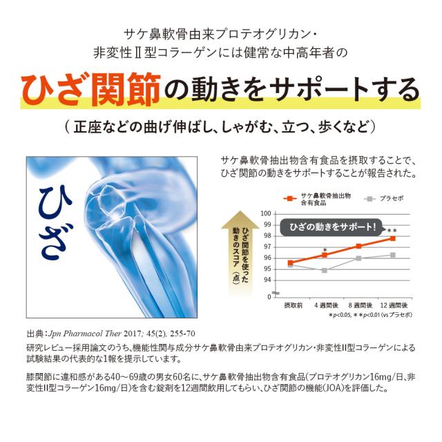 【山田養蜂場】 筋骨ケアローヤルロコモ30粒袋入×3セットプロテオグリカン サケ鼻軟骨由来 非変性2型コラーゲン 大豆イソフラボン ローヤルゼリー サプリメント サプリ 健康食品 健康 ひざ関節 動き サポート 曲げ伸ばし 立つ 歩く 座る ギフト 送料無料 母の日_5