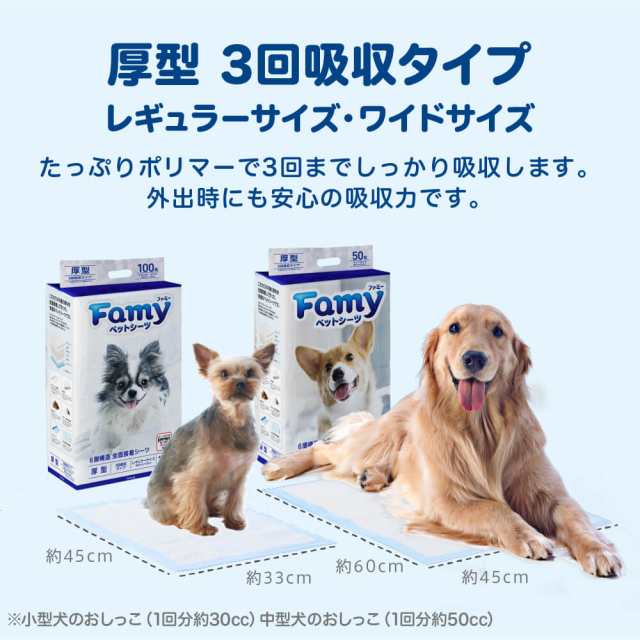 ペットシーツ レギュラー 薄型 100枚 お試し サイズ 1袋 ペット用 トイレシート ペットシート 犬 猫 小動物 ペット用シーツ トイレシーツ お試しパック 送料無料