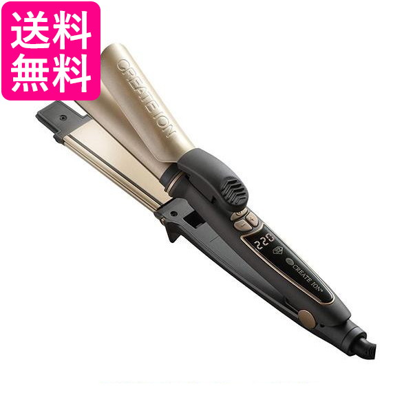 クレイツ RCISC-G32HY ブラック/ゴールド マルチヘアーアイロン イオン ハイブリッド 2WAY  CREATE 送料無料