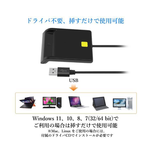 ◇3ヶ月保証付き◇ ICカードリーダー マイナンバーカード対応 確定申告 USB-A データ転送 パソコン 接触型 USBタイプ (管理C)  送料無料の通販はau PAY マーケット - Pay Off Store