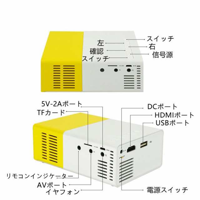 プロジェクター 小型 高画質 Led投影機 家庭用Min Projector Led光源