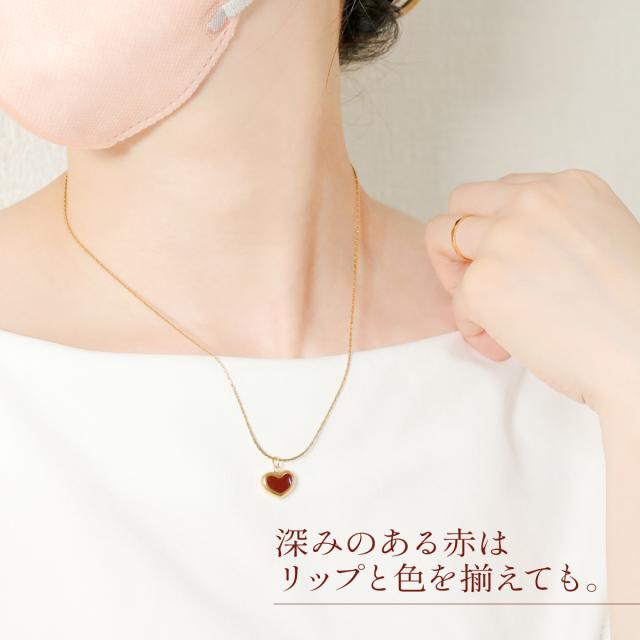 ネックレス ペンダント レディース ハート モチーフ サージカルステンレス 金属アレルギー対応 つけっぱなし 錆びない クロスハンマーチェーン ゴールド 恋愛 シンプル プチプラ 格安 大人かわいい ぷっくり かわいい 高見え 高級感 オーブ