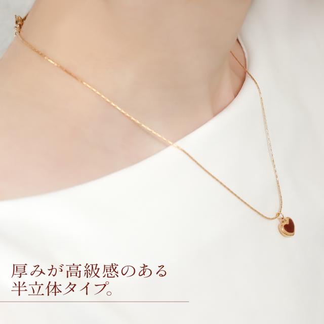ネックレス ペンダント レディース ハート モチーフ サージカルステンレス 金属アレルギー対応 つけっぱなし 錆びない クロスハンマーチェーン ゴールド 恋愛 シンプル プチプラ 格安 大人かわいい ぷっくり かわいい 高見え 高級感 オーブ