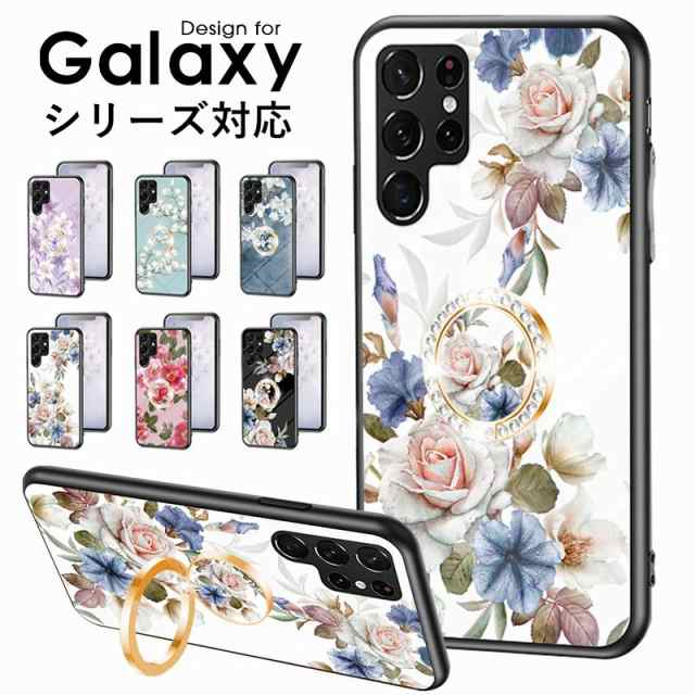 galaxy a54スマホケース 花柄 リング付き galaxy a54 5g ケース galaxy