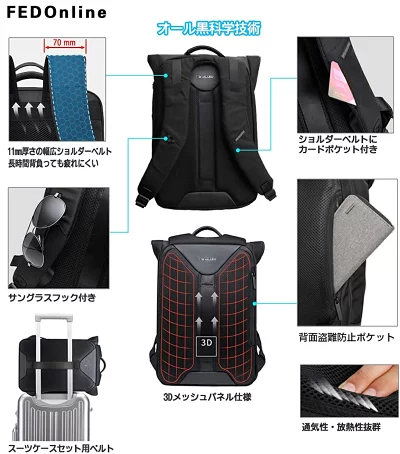 リュック メンズ 大容量 手提げ リュック 通学 大人 パソコンリュック 15.6 PCバッグ ノートPC a4 カバン レディース 大きめ 大学生 男子高生 女子高生 軽い 韓国 2way 3WAY 撥水ビジネスバック 薄型 防犯リュック_3